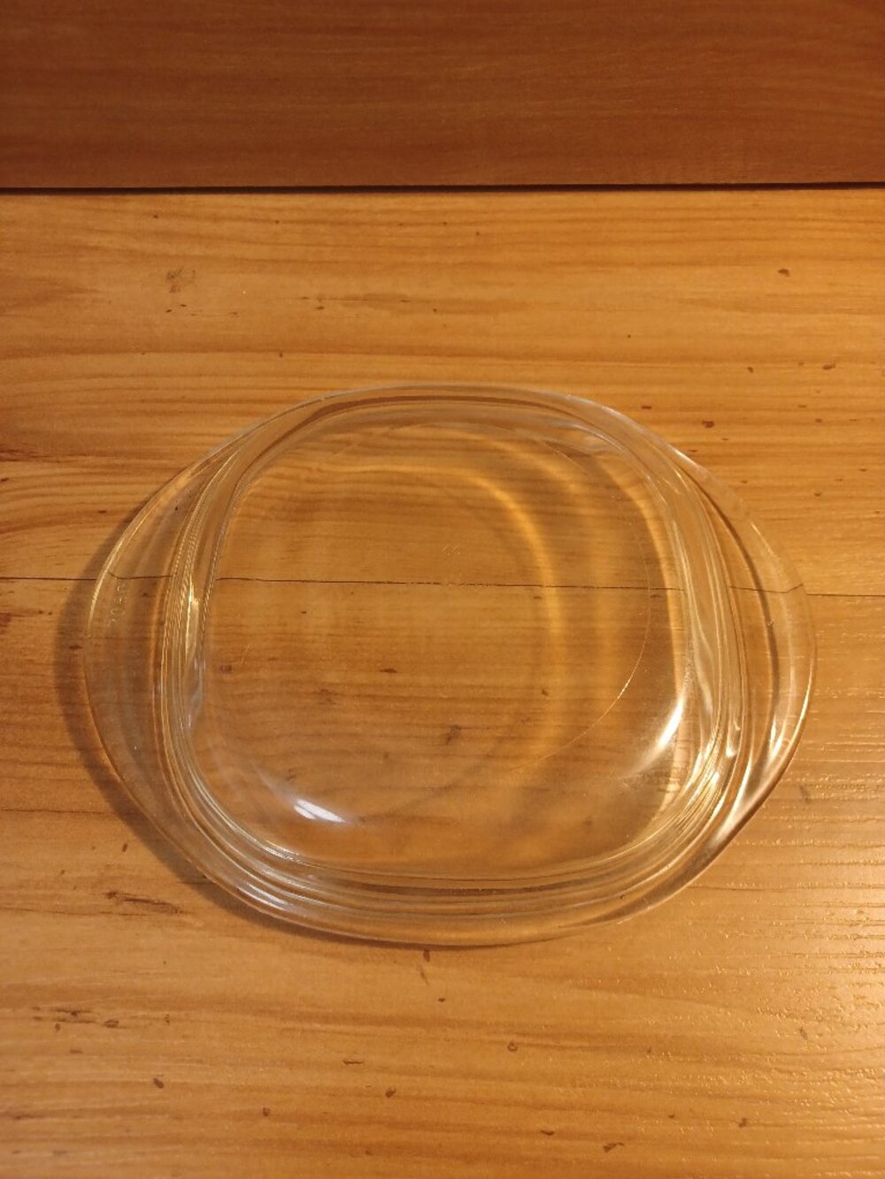 Vintage Replacement Lid Cover #3050 Clear Glass